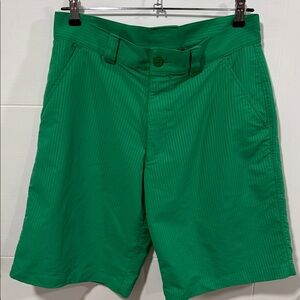 Under Armour Vibrant Green Men's Flat Front Golf Shorts